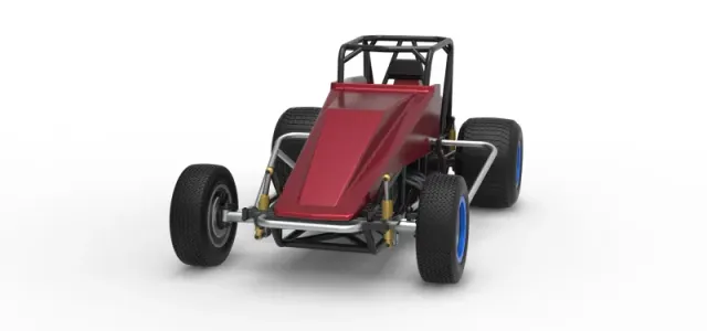 Vintage Dirt Silver Crown Car Scale 1:25 — Image 5 of 30
