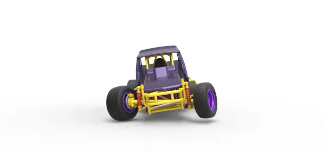 Vintage Northeast Dirt Modified stock car while turning 1:25 — Фото 31 из 31