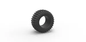 Diecast Dune buggy rear tire 8 Scale 1:25