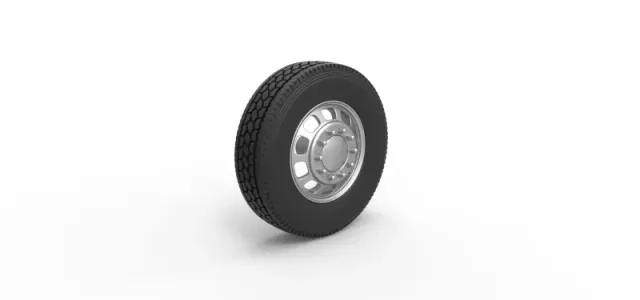 Diecast Front custom wheel of semi truck Version 3 Scale 1:25 — Фото 2 из 12