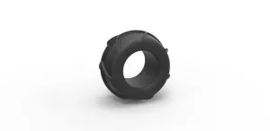 Diecast Dune buggy rear tire 27 Scale 1:25