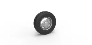 Diecast 5 Hole front wheel of old school truck Scale 1:25