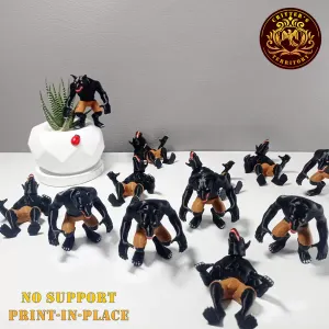 Flexi Mini Werewolf | Halloween Special | No support | Print in