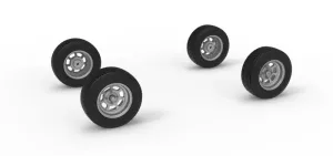 Wheel Set of Dwarf car Scale 1:25