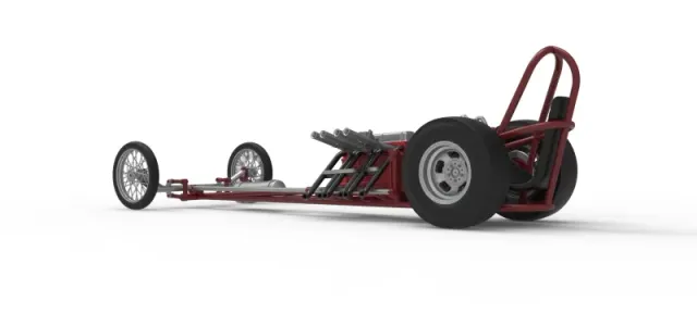 Vintage Front engine dragster Base Version 6 Scale 1:25 — Image 13 of 30