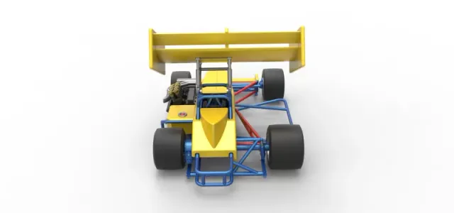 Supermodified front engine Winged race car V2 Scale 1:25 — Image 17 of 30