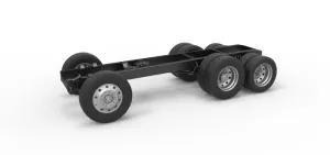 Chassis of Vintage GATR Racing Semi truck Version 3 Scale 1:25