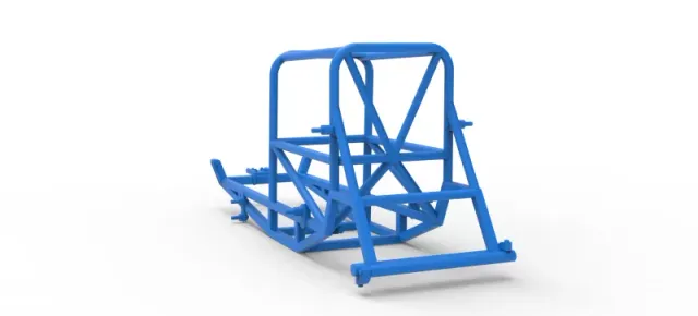 Frame of Vintage Supermodified stock car Version 4 Scale 1:25 — Image 10 of 14