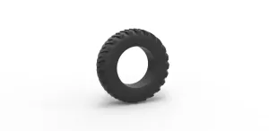 Diecast pulling tractor rear tire 7 Scale 1:25