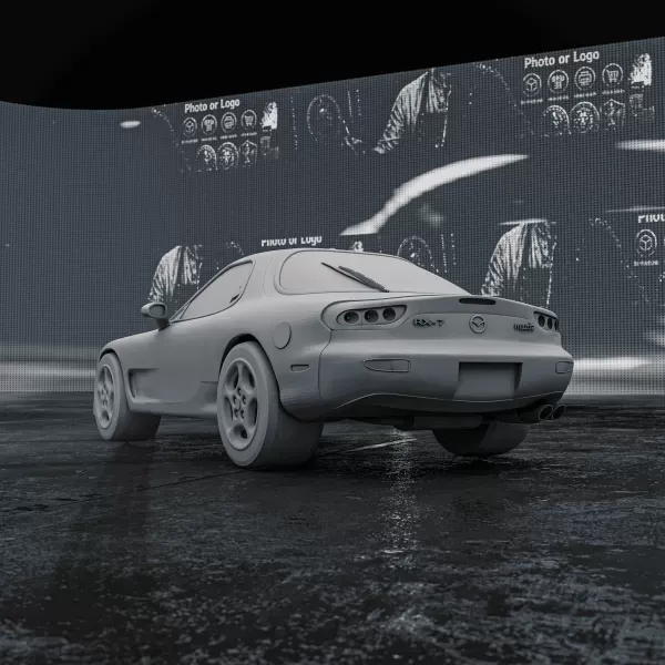 Mazda RX-7 (1978) – 3D Printable Car Model — Фото 5 из 9
