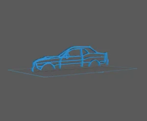 Silhouette Dodge - Wall art