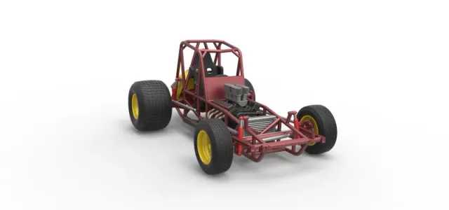 Vintage Sprint car Base Scale 1:25 — Фото 26 из 30