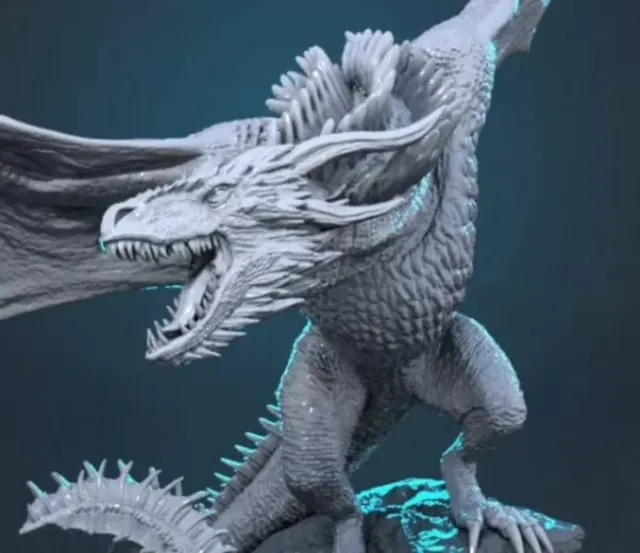 Viserion Ice Dragon 3D STL — Фото 2 из 5
