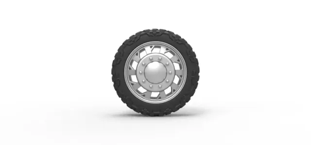 Diecast Front semi wheel for pickup Version 9 Scale 1:25 — Фото 5 из 12