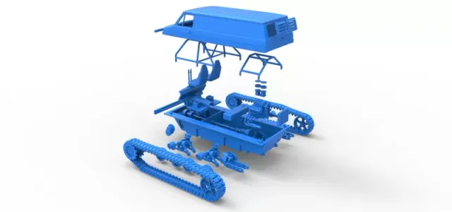 Vintage Monster tank Version 3 Scale 1:25 — Image 28 of 31