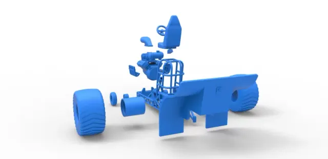 Diecast Mini Rod pulling tractor Scale 1 to 25 — Image 30 of 31