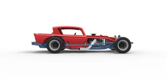 Vintage Asphalt Modified stock car V9 Scale 1:25 — Фото 22 из 29