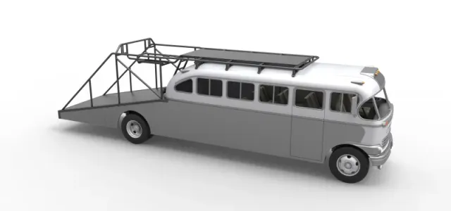 Vintage Transporter truck for Race car Version 8 Scale 1:25 — Фото 27 из 30