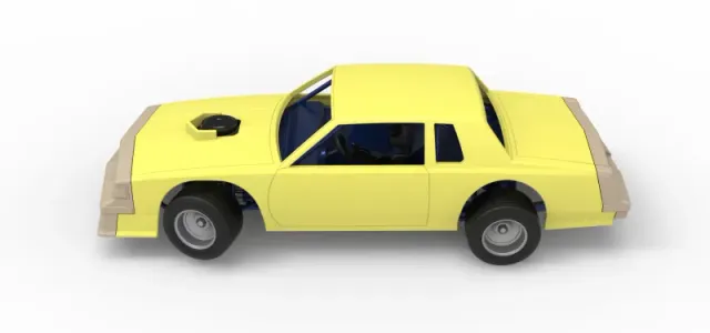 Vintage Dirt late model race car while turning Scale 1:25 — Image 10 of 30