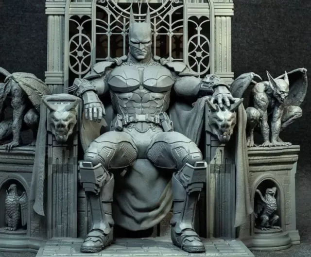 Batman On Throne Fanart STL File For 3D Print — Фото 2 из 25