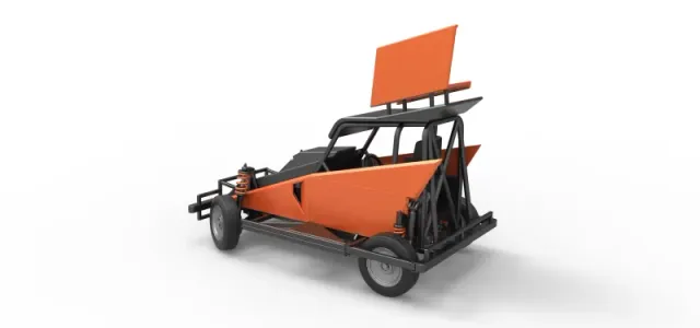 New Zealand Ministock car while turning Version 2 Scale 1 to 25 — Image 12 of 30