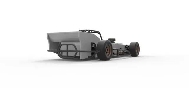 Small Block Supermodified race car Scale 1:25 — Image 19 of 31