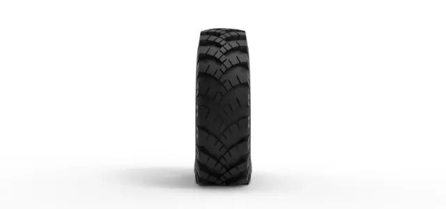 Military Ural tire OI-25 deflated Scale 1:25 — Фото 4 из 9