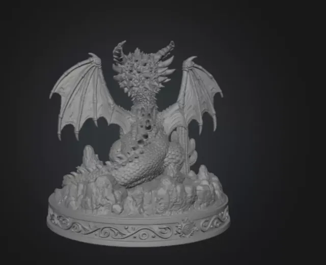 Fantasy Desert Dragon STL File for 3D Printing — Фото 9 из 11
