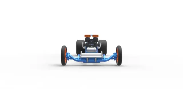 Front engine dragster with double supercharged V8 Scale 1:25 — Фото 5 из 31