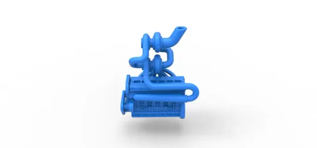 Diecast Twin Turbo straight-six engine Version 3 Scale 1:25 — Image 8 of 21