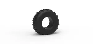 Low pressure Forester 1370 tire deflated Scale 1:25