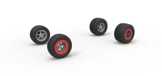 Wheel Set of Southern Wing Modified Stock car Scale 1:25 — Фото 14 из 14