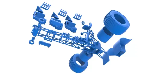 Diecast Pulling tractor with 3 engines V8 Scale 1 to 25 — Image 25 of 30