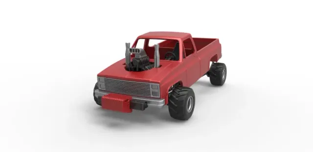 Diecast old school pulling truck 4wd Scale 1:25 — Фото 3 из 30