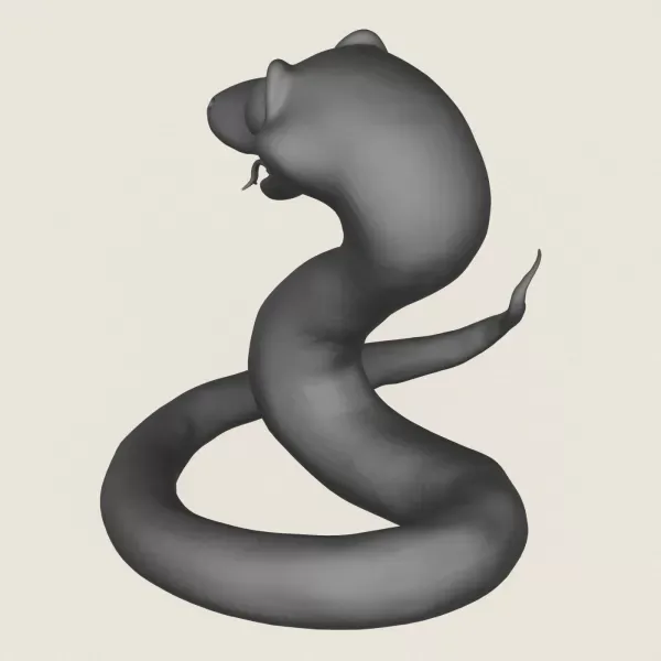Snake Toy Print Ready 3D Model — Image 5 of 5