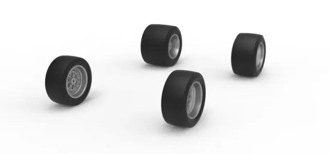 Wheel Set of Pavement Silver Crown Car Version 2 Scale 1:25 — Фото 2 из 11