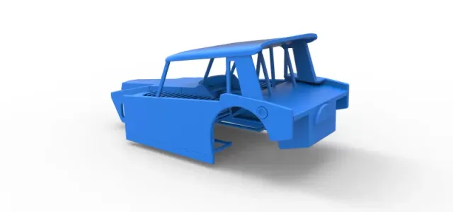 Shell of Vintage Dirt Modified stock car Version 6 Scale 1:25 — Фото 9 из 24