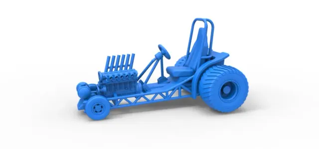 Diecast Mini Rod pulling tractor 9 Scale 1:25 — Image 13 of 31