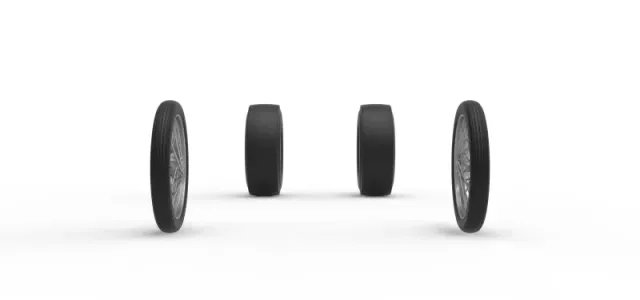 Wheel Set of Vintage Front engine dragster V8 Scale 1:25 — Фото 4 из 15