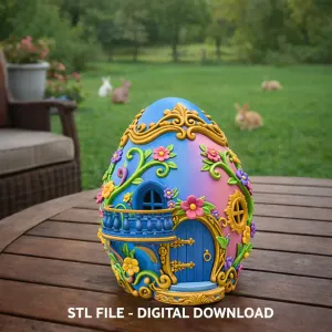 Fantasy Egg House – STL File 3D Printable