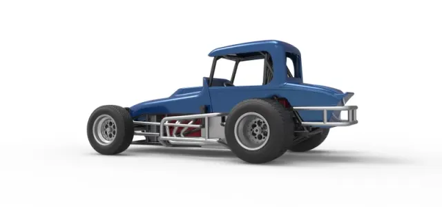 Vintage Sprint car Version 2 Scale 1:25 — Фото 13 из 31