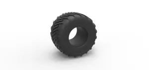 Diecast Monster Jam tire 23 Scale 1:25