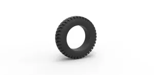 Diecast semi truck tire 4 Scale 1:25
