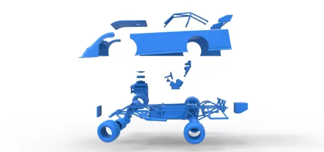 Super Dirt Late model while turning Version 2 Scale 1:25 — Фото 29 из 31
