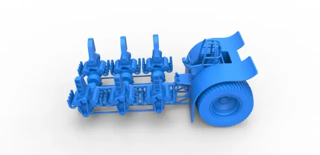 Diecast Pulling tractor with 6 engines V8 Scale 1:25 — Фото 19 из 31