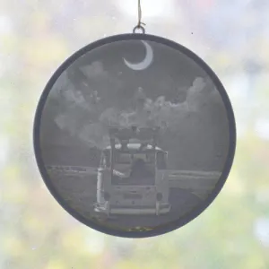 Lithophane, VW Bully under Starlight