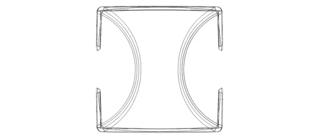Wireframe Shape Geometric Twisted Cube — Фото 6 из 8