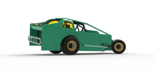 Northeast Dirt Modified stock car while turning V2 Scale 1:25 — Фото 21 из 30