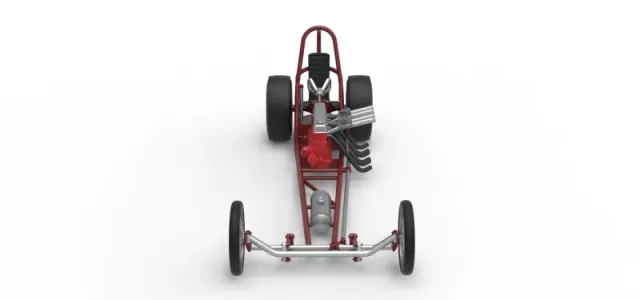 Vintage Front engine dragster Base Version 6 Scale 1:25 — Image 8 of 30