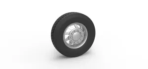 Diecast Front custom wheel of semi truck Version 7 Scale 1:25